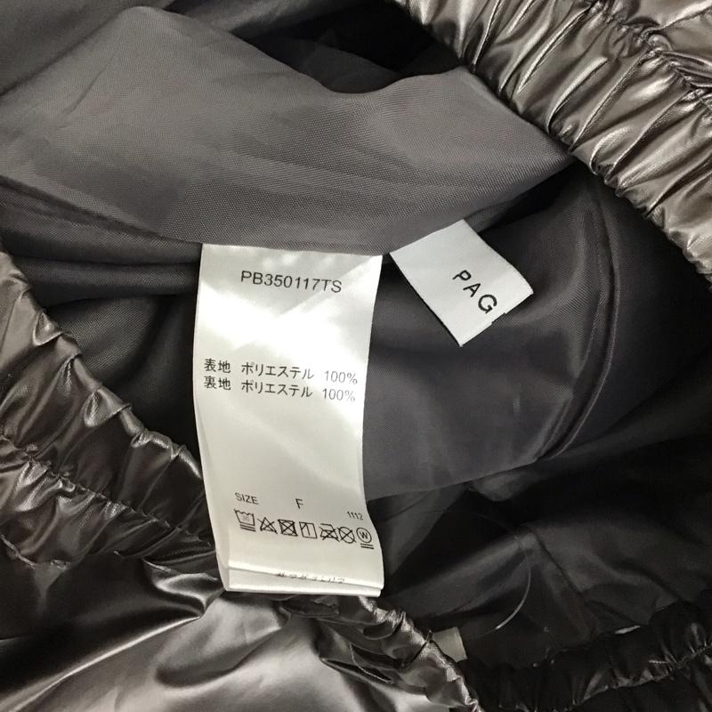 ページボーイ PAGEBOY スカート ロングスカート PB350117TS メタリックロングスカート FREE 無地 銀 / シルバー /  レディース USED 古着 中古 10126624