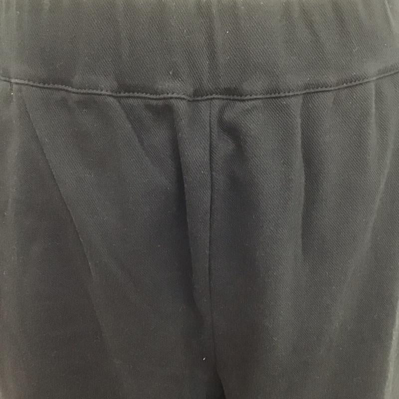 ニコアンド niko and... パンツ スラックス マルチストレッチキモウスリットパンツ タグ付 L 無地 黒 / ブラック /  レディース USED 古着 中古 10126627