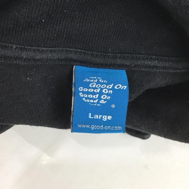 グッドオン Good On ポロシャツ 半袖 半袖カットソー ポロシャツ L 無地 黒 / ブラック /  メンズ USED 古着 中古 10126629