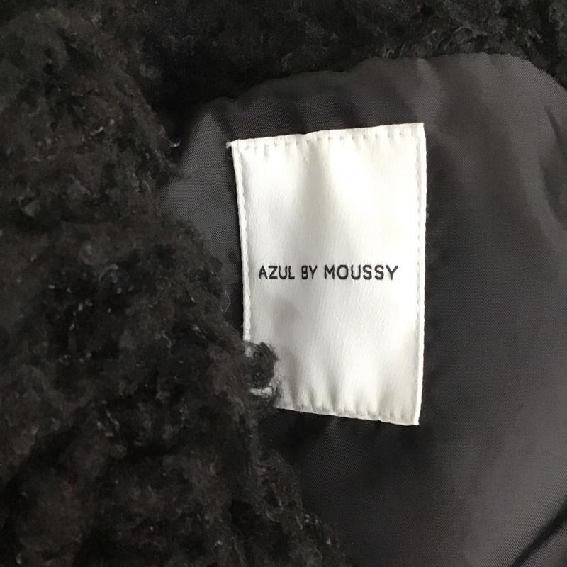 アズールバイマウジー AZUL BY MOUSSY ベスト ベスト 250AAW80-A443 プードルファーベスト M 無地 黒 / ブラック /  レディース USED 古着 中古 10126637