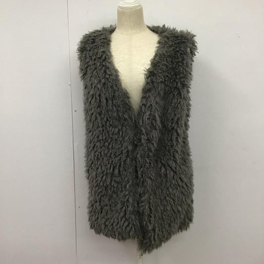 アズールバイマウジー AZUL BY MOUSSY ベスト ベスト 250CAA80-390H POODLE FUR VEST M 無地 灰 / グレー /  レディース USED 古着 中古 10126639