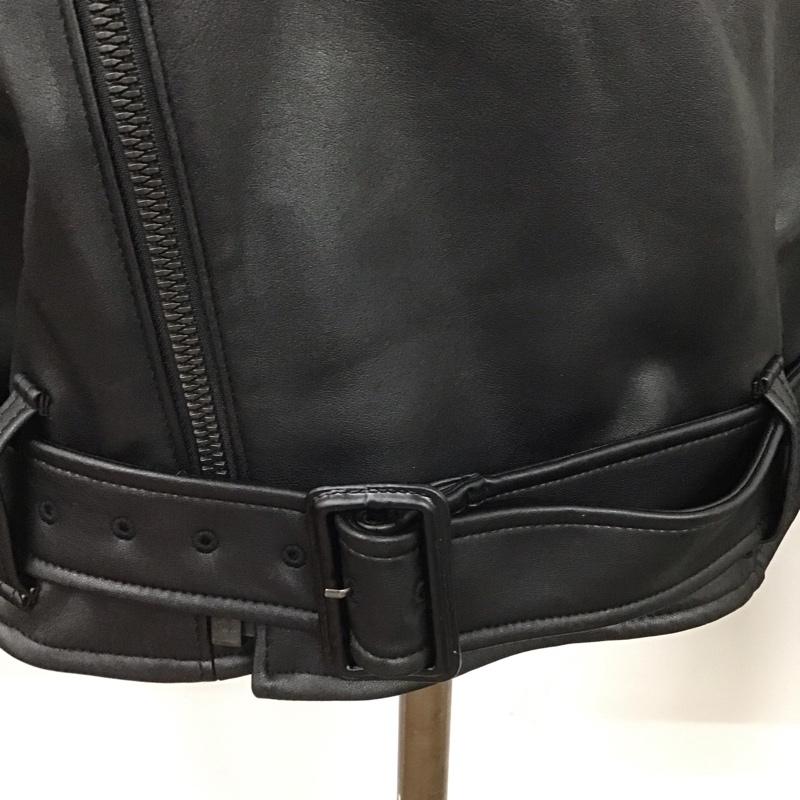 ユニクロ UNIQLO ジャケット、上着 ライダース XL 無地 黒 / ブラック /  レディース USED 古着 中古 10126644