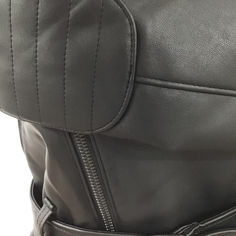 ユニクロ UNIQLO ジャケット、上着 ライダース XL 無地 黒 / ブラック /  レディース USED 古着 中古 10126644