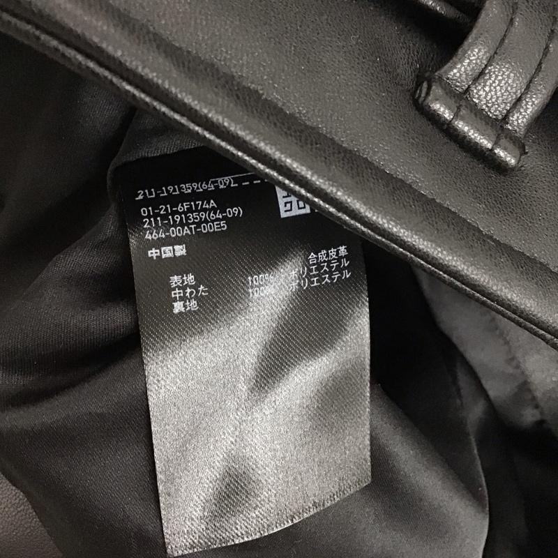 ユニクロ UNIQLO ジャケット、上着 ライダース XL 無地 黒 / ブラック /  レディース USED 古着 中古 10126644