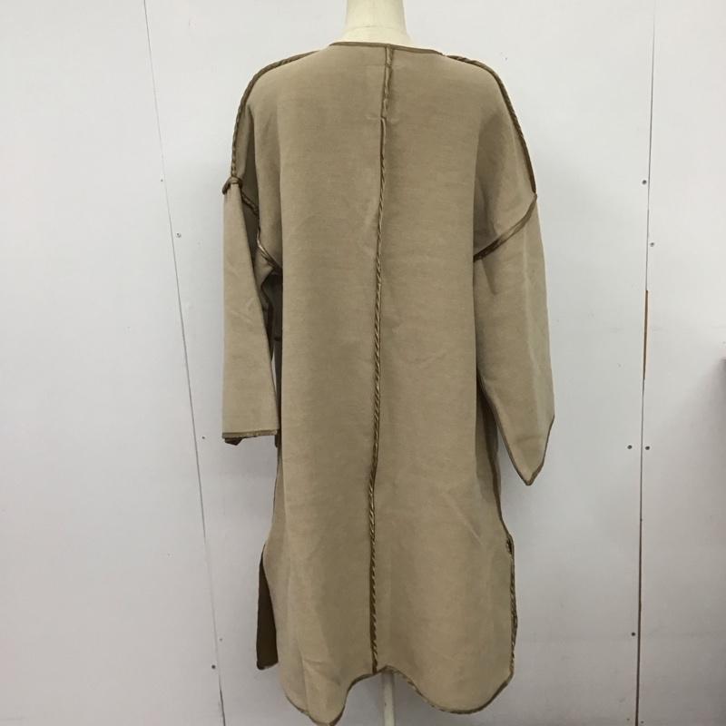 カスタネ Kastane コート コート一般 KAS1154 パイピングガウンコート FREE 無地 ベージュ / ベージュ /  レディース USED 古着 中古 10126646