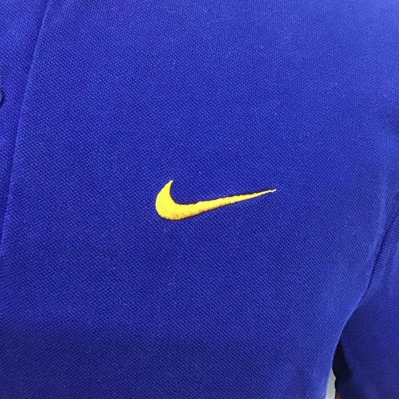 ナイキ NIKE ポロシャツ 半袖 727655-457 半袖ポロシャツ 半袖カットソー XL ロゴ、文字 青 / ブルー /  メンズ USED 古着 中古 10126654