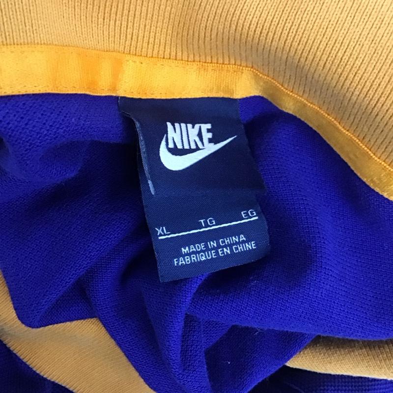 ナイキ NIKE ポロシャツ 半袖 727655-457 半袖ポロシャツ 半袖カットソー XL ロゴ、文字 青 / ブルー /  メンズ USED 古着 中古 10126654