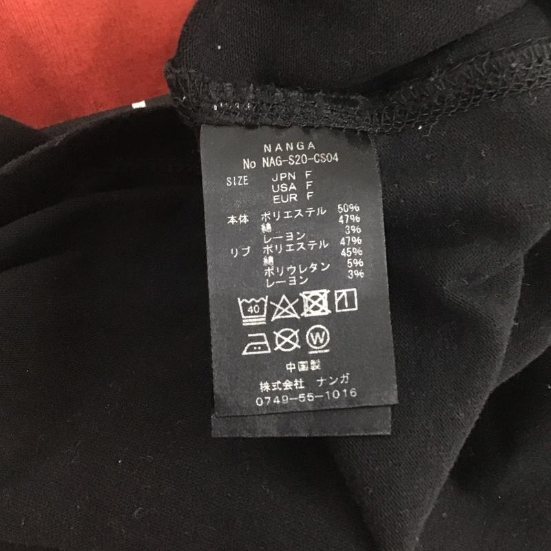 ナンガ NANGA Tシャツ 半袖 半袖カットソー プリントTシャツ クルーネックカットソー FREE プリント 黒 / ブラック /  メンズ USED 古着 中古 10126657