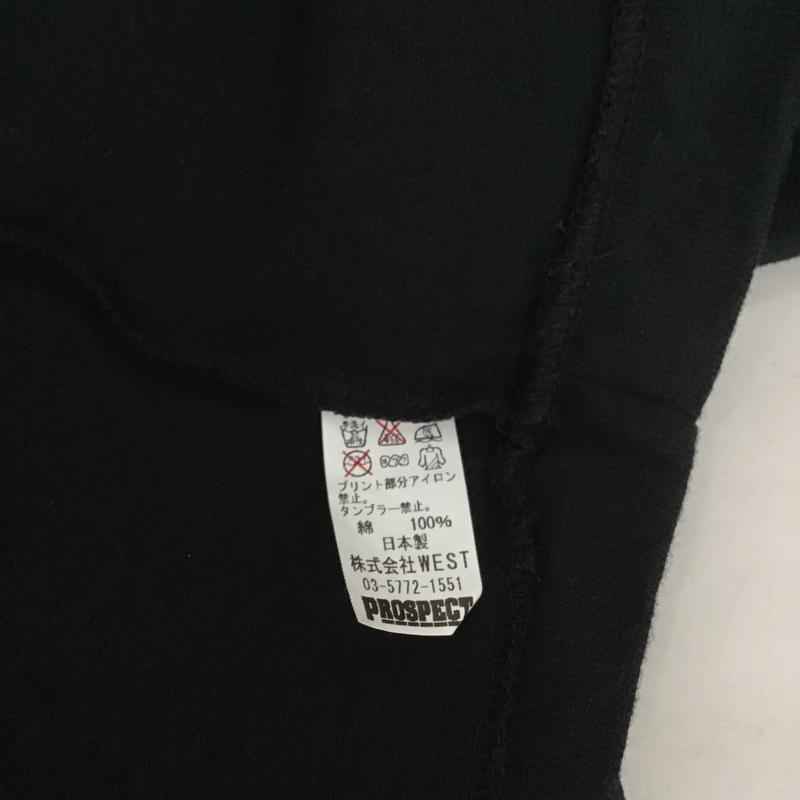 プロスペクト PROSPECT Tシャツ 半袖 半袖カットソー プリントTシャツ クルーネックカットソー L ロゴ、文字 黒 / ブラック /  メンズ USED 古着 中古 10126659