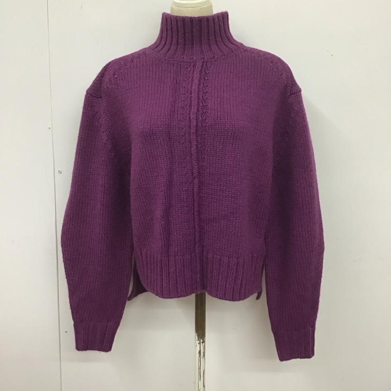 マウジー MOUSSY ニット、セーター 長袖 029EAA70-5070 FREE 無地 紫 / パープル /  レディース USED 古着 中古 10126662