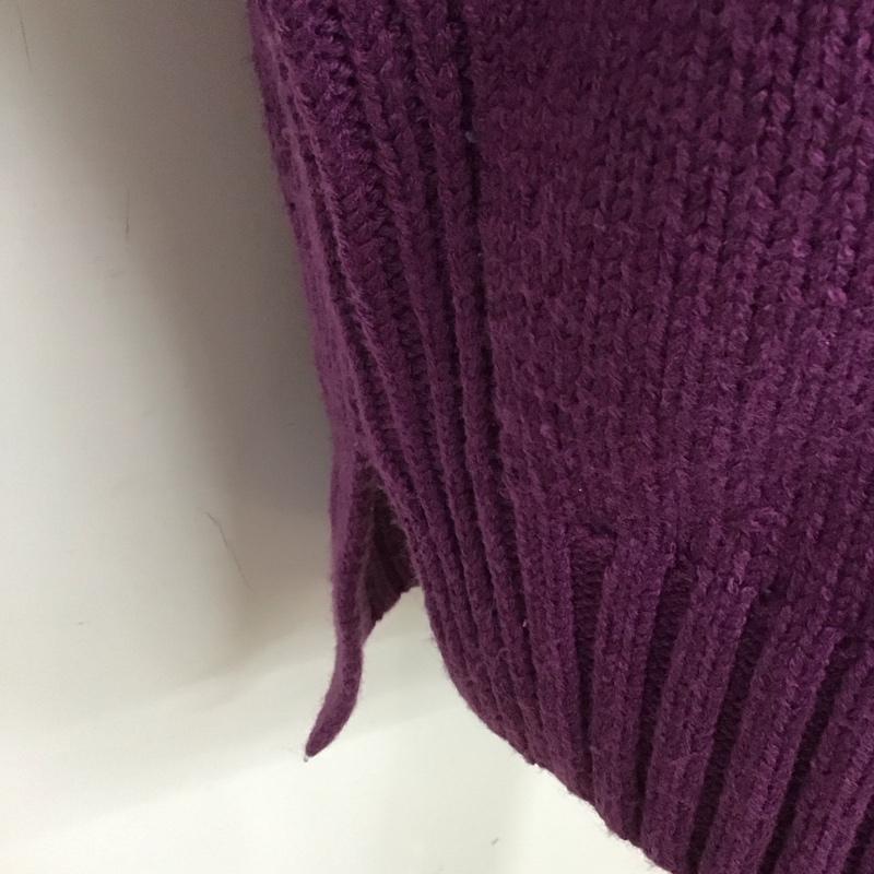 マウジー MOUSSY ニット、セーター 長袖 029EAA70-5070 FREE 無地 紫 / パープル /  レディース USED 古着 中古 10126662