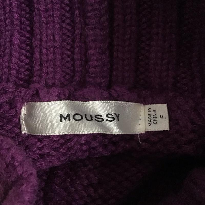 マウジー MOUSSY ニット、セーター 長袖 029EAA70-5070 FREE 無地 紫 / パープル /  レディース USED 古着 中古 10126662