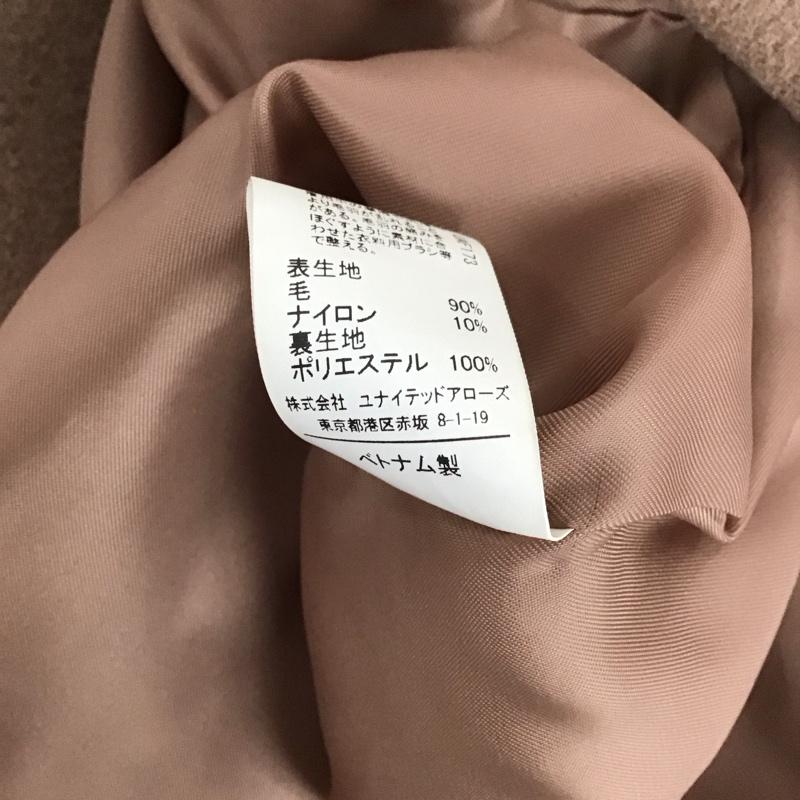 ユナイテッドアローズグリーンレーベルリラクシング UNITED ARROWS green label relaxing コート コート一般 38 無地 茶 / ブラウン /  レディース USED 古着 中古 10126663
