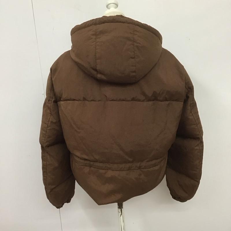 ユニクロ UNIQLO ジャケット、上着 ダウンジャケット 211-431585 パデットパーカーダウンジャケット M 無地 茶 / ブラウン /  レディース USED 古着 中古 10126666
