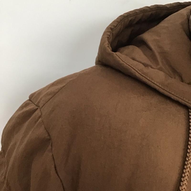 ユニクロ UNIQLO ジャケット、上着 ダウンジャケット 211-431585 パデットパーカーダウンジャケット M 無地 茶 / ブラウン /  レディース USED 古着 中古 10126666