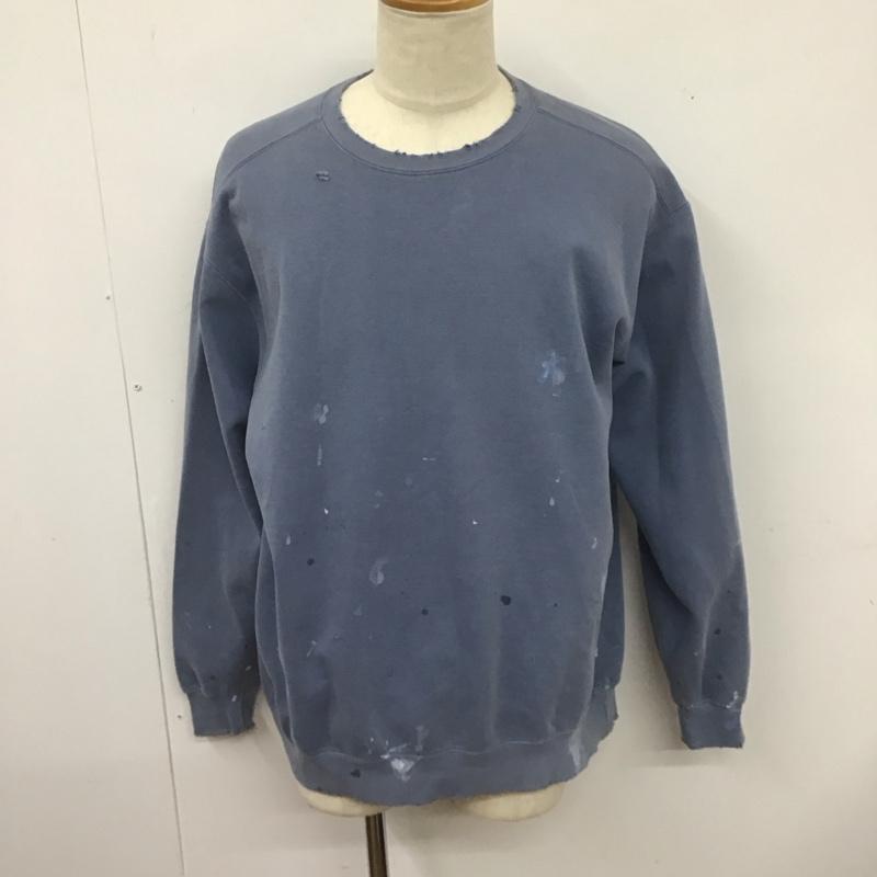 ノンサピエンス NONSAPIENS トレーナー 長袖 2 無地 水色 / ライトブルー /  メンズ USED 古着 中古 10126672