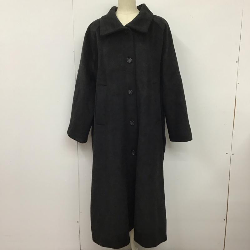リブラ Libra コート コート一般 ロングコート カラージャケット アウター FREE 無地 黒 / ブラック /  レディース USED 古着 中古 10126674