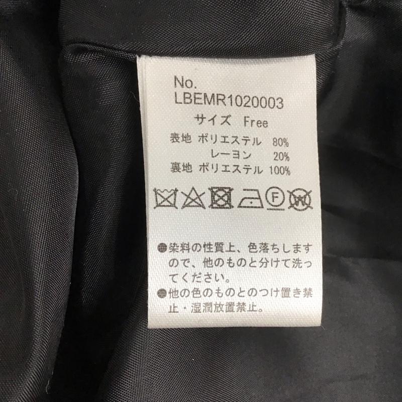 リブラ Libra コート コート一般 ロングコート カラージャケット アウター FREE 無地 黒 / ブラック /  レディース USED 古着 中古 10126674
