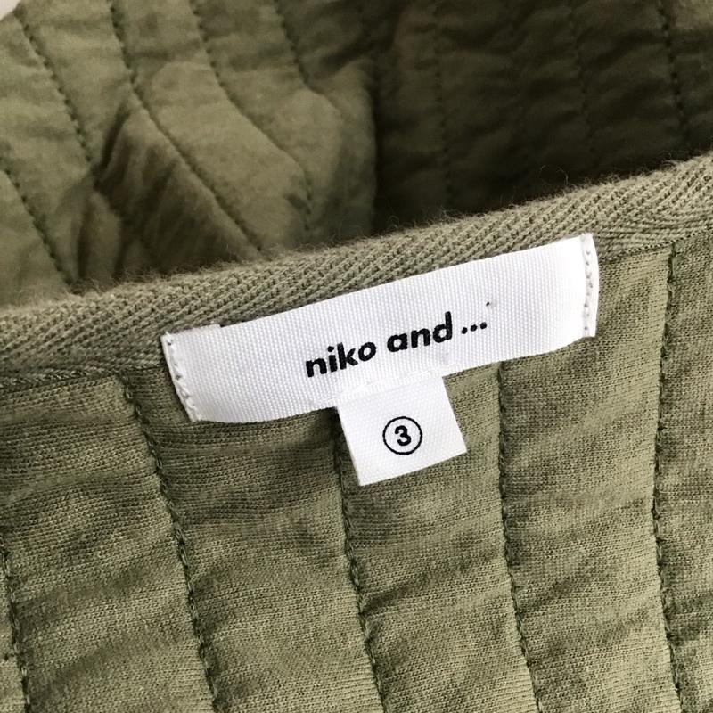 ニコアンド niko and... ジャケット、上着 ジャケット、ブレザー S204NJ60FL ヤワラカキルティングジャケット M 無地 カーキ / カーキ /  レディース USED 古着 中古 10126678