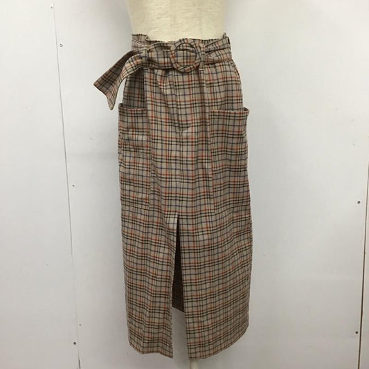 ザラ ZARA スカート ロングスカート M チェック マルチカラー / マルチカラー /  レディース USED 古着 中古 10126679