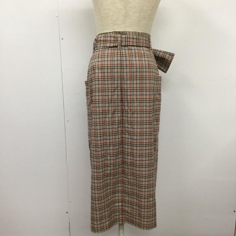 ザラ ZARA スカート ロングスカート M チェック マルチカラー / マルチカラー /  レディース USED 古着 中古 10126679