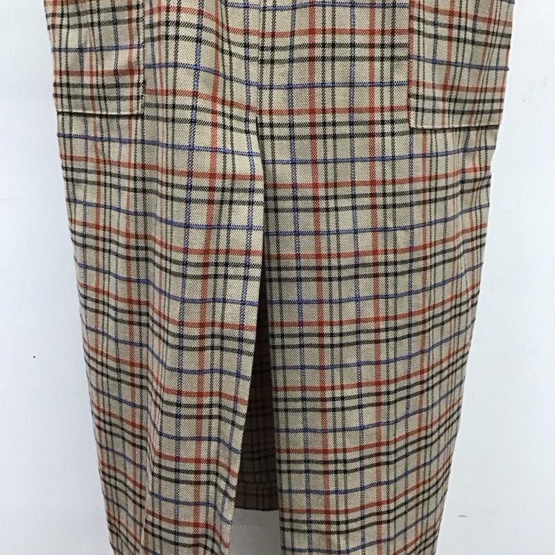 ザラ ZARA スカート ロングスカート M チェック マルチカラー / マルチカラー /  レディース USED 古着 中古 10126679