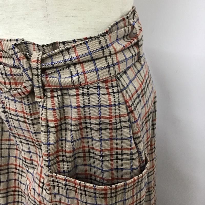 ザラ ZARA スカート ロングスカート M チェック マルチカラー / マルチカラー /  レディース USED 古着 中古 10126679