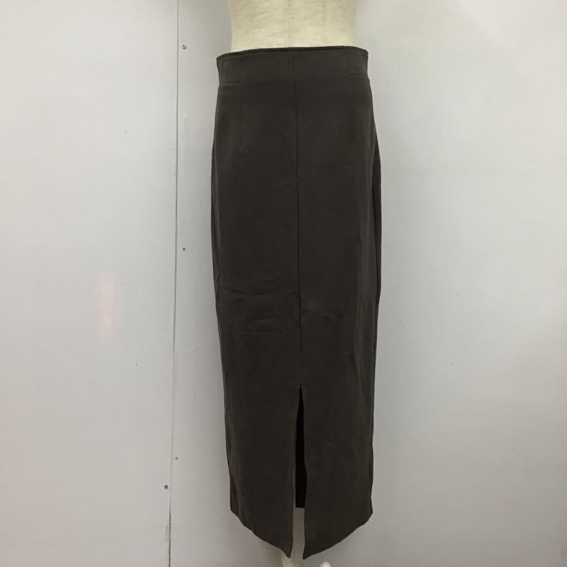 グリーンレーベルリラクシング green label relaxing スカート ロングスカート 3624-105-2268 38 無地 チャコールグレー / チャコールグレー /  レディース USED 古着 中古 10126680