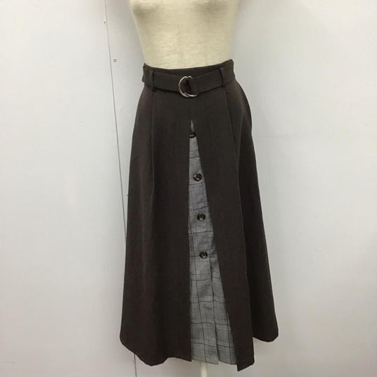 アルシーヴ archives スカート ロングスカート 無地 X チェック マルチカラー / マルチカラー /  レディース USED 古着 中古 10126681