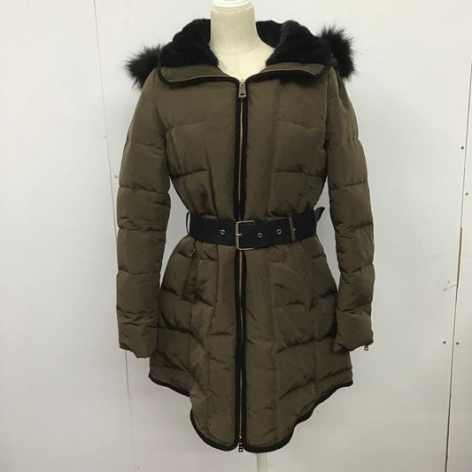 ザラ ZARA コート ダウンコート M 無地 カーキ / カーキ /  レディース USED 古着 中古 10126688