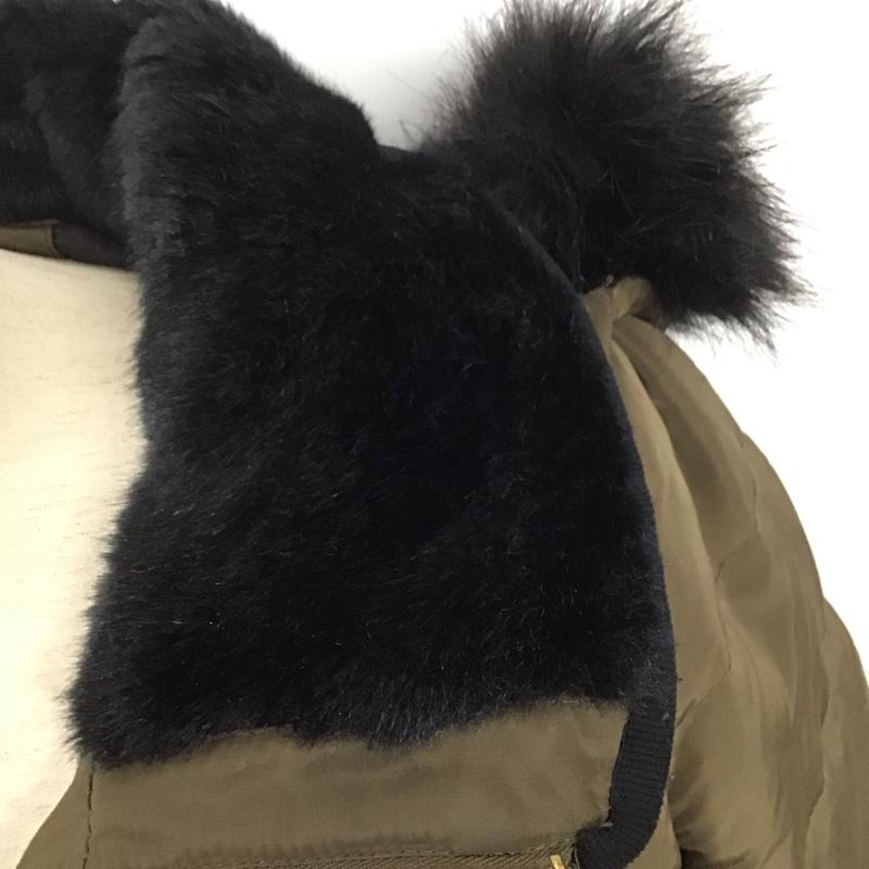 ザラ ZARA コート ダウンコート M 無地 カーキ / カーキ /  レディース USED 古着 中古 10126688