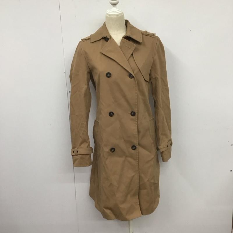 ザラ ZARA コート トレンチコート M 無地 茶 / ブラウン /  レディース USED 古着 中古 10126690