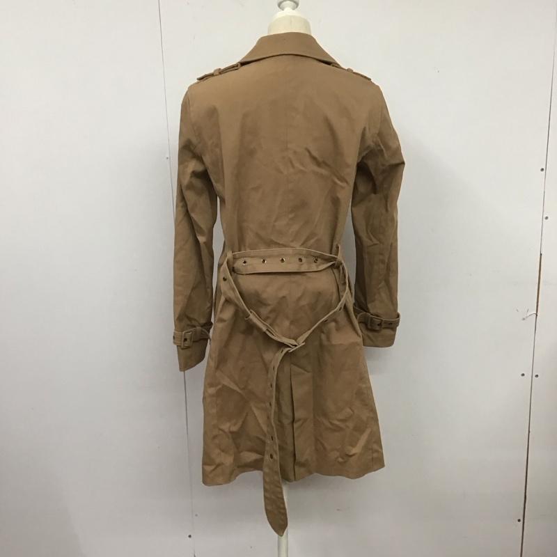 ザラ ZARA コート トレンチコート M 無地 茶 / ブラウン /  レディース USED 古着 中古 10126690