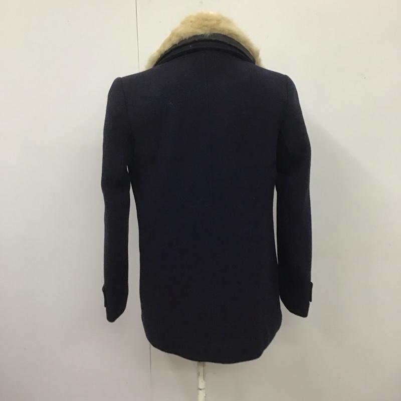 ザラ ZARA コート コート一般 S 無地 紺 / ネイビー /  レディース USED 古着 中古 10126691