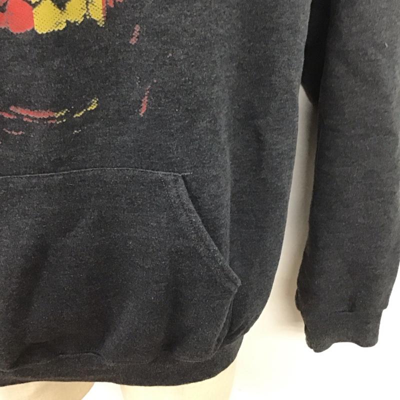 フルーツオブザルーム FRUIT OF THE LOOM パーカー 長袖 L プリント チャコールグレー / チャコールグレー /  メンズ USED 古着 中古 10126696