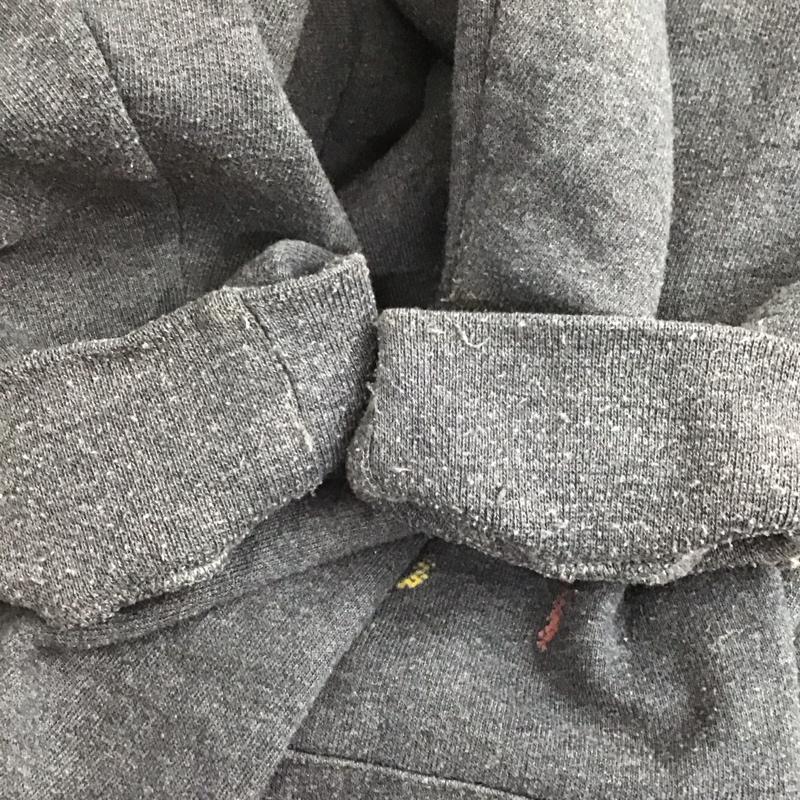 フルーツオブザルーム FRUIT OF THE LOOM パーカー 長袖 L プリント チャコールグレー / チャコールグレー /  メンズ USED 古着 中古 10126696