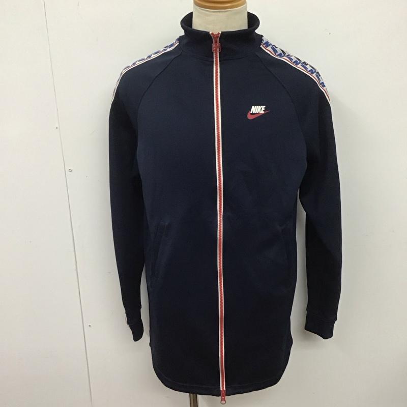 ナイキ NIKE ジャケット、上着 ジャンパー、ブルゾン AJ2681-451 NSW Taped Track Jacket Poly S ロゴ、文字 紺 / ネイビー /  メンズ USED 古着 中古 10126701