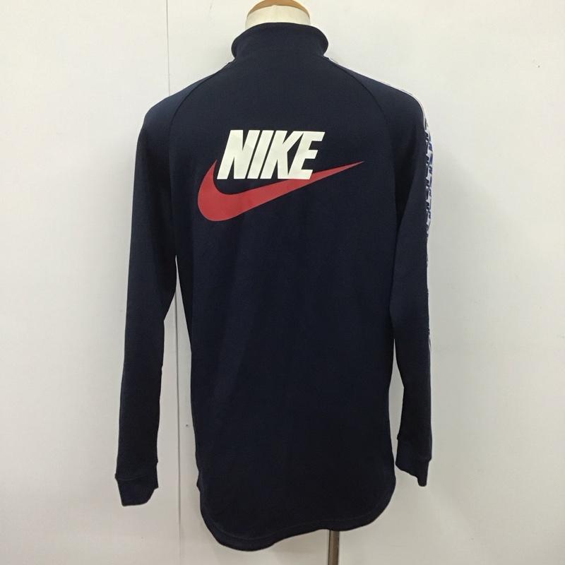 ナイキ NIKE ジャケット、上着 ジャンパー、ブルゾン AJ2681-451 NSW Taped Track Jacket Poly S ロゴ、文字 紺 / ネイビー /  メンズ USED 古着 中古 10126701