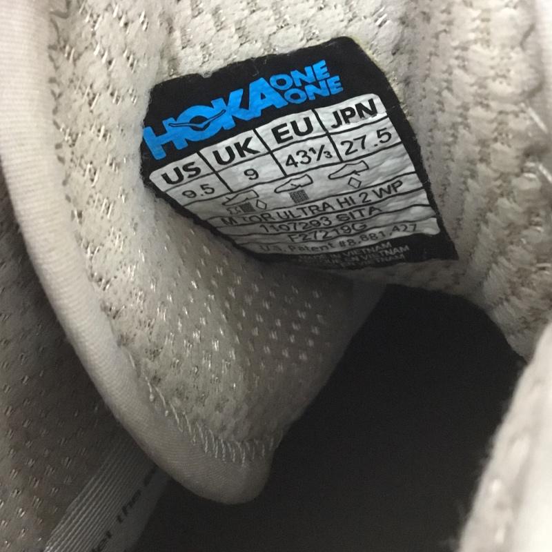 ホカオネオネ HOKA ONEONE スニーカー スニーカー 1107293 TOR ULTRA HI 2 WP 27.5cm 27.5cm ロゴ、文字 灰 / グレー /  メンズ USED 古着 中古 10126704