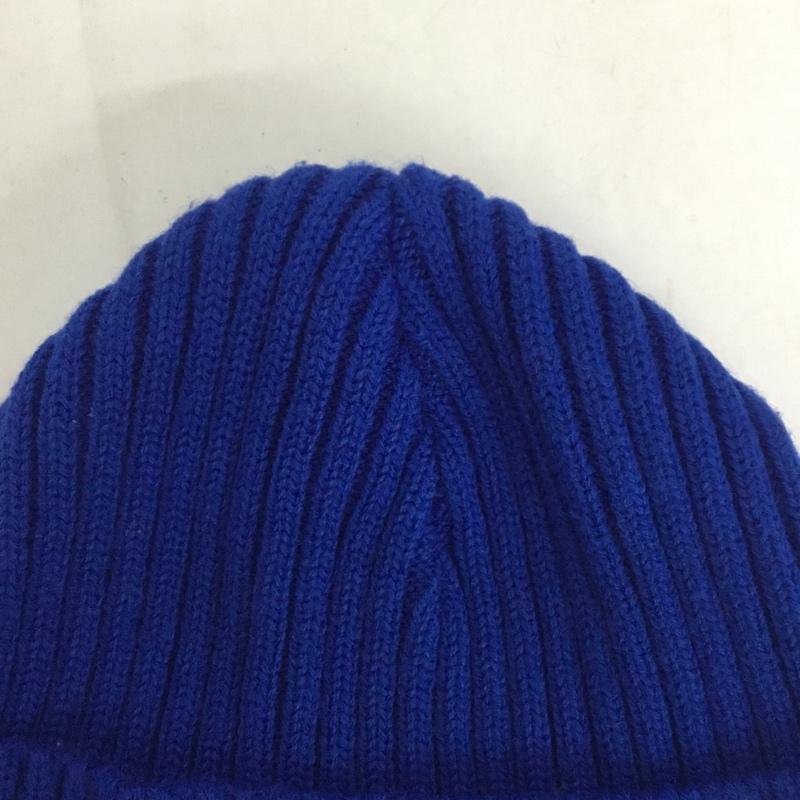 カーハート Carhartt 帽子 ニット帽 NEW ERA ニットキャップ ミリタリーウォッチニット ロゴ、文字 青 / ブルー /  メンズ USED 古着 中古 10126707