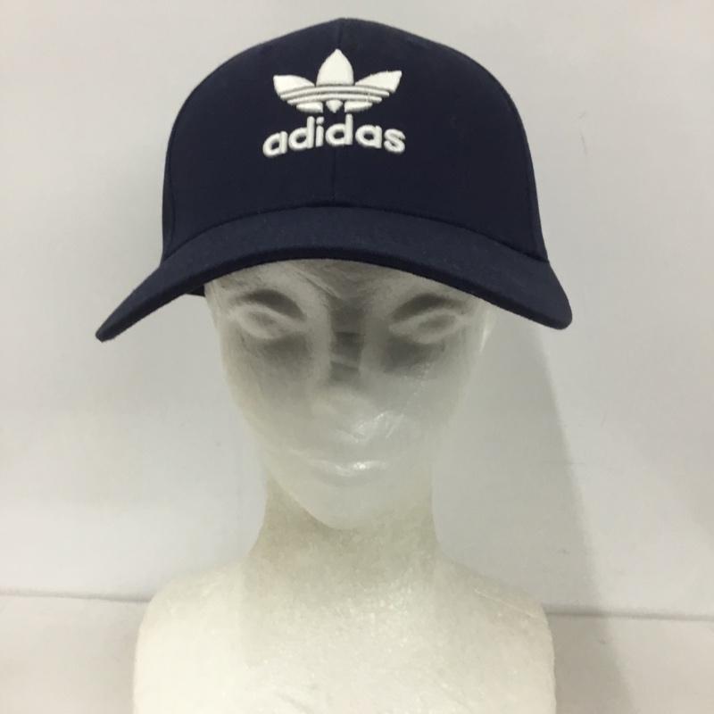 アディダス adidas 帽子 キャップ IL4843 トレフォイル ベースボールキャップ ロゴ、文字 紺 / ネイビー /  メンズ USED 古着 中古 10126708