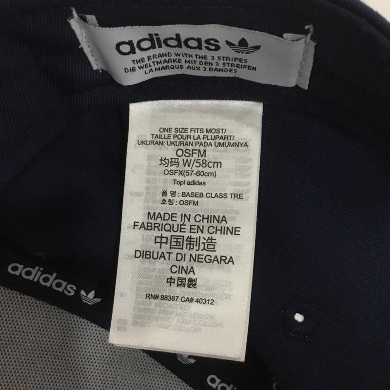 アディダス adidas 帽子 キャップ IL4843 トレフォイル ベースボールキャップ ロゴ、文字 紺 / ネイビー /  メンズ USED 古着 中古 10126708