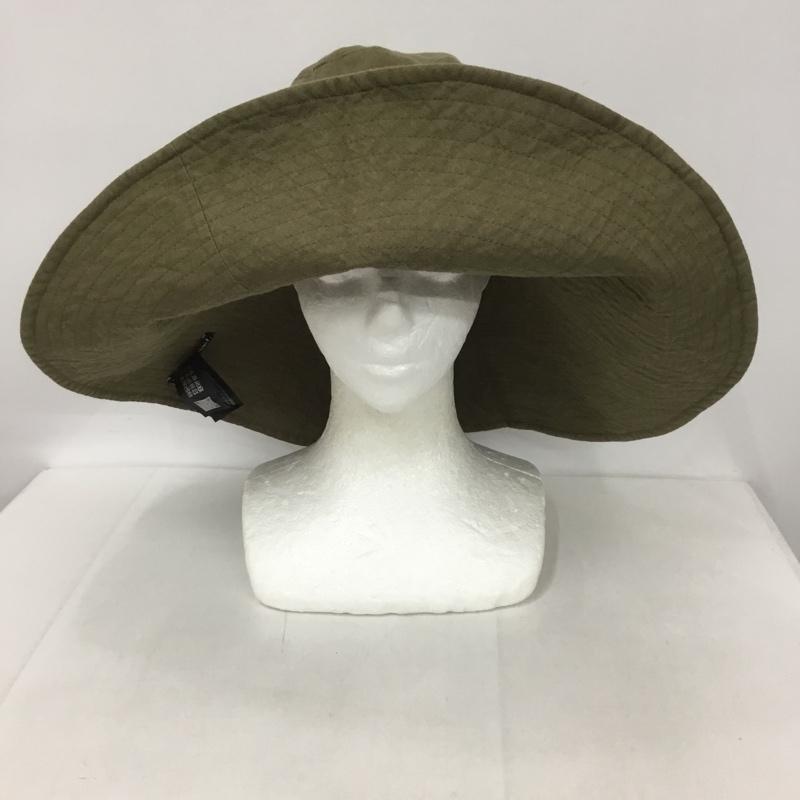 ザラ ZARA 帽子 ハット 3739 214 505 ツバ広ハット 無地 カーキ / カーキ /  レディース USED 古着 中古 10126709