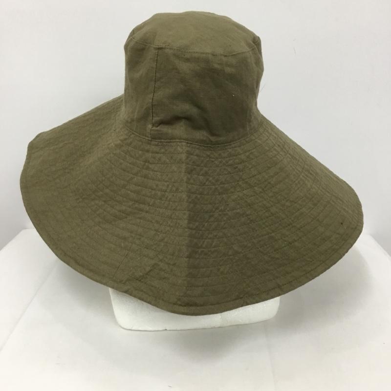 ザラ ZARA 帽子 ハット 3739 214 505 ツバ広ハット 無地 カーキ / カーキ /  レディース USED 古着 中古 10126709