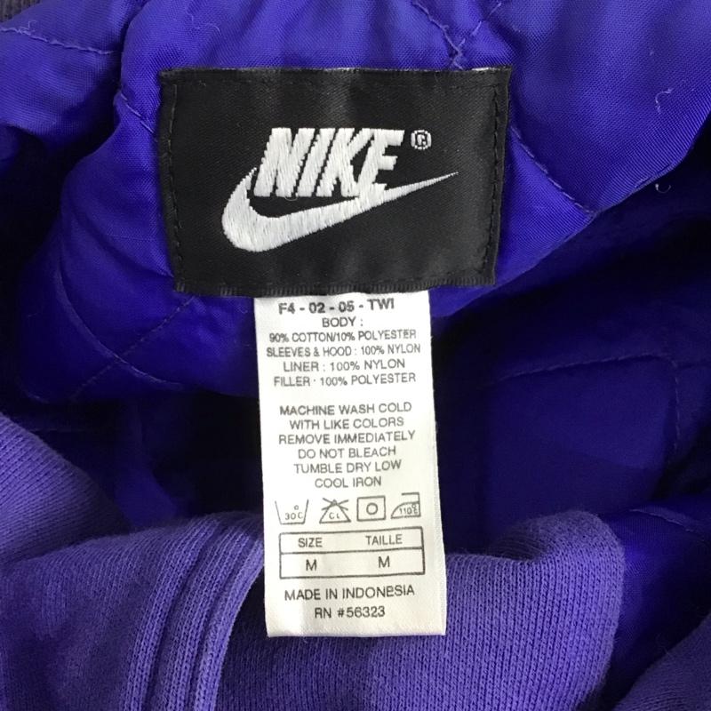 ナイキ NIKE ジャケット、上着 ジャケット、ブレザー カジュアルジャケット アウター パーカージャケット M ロゴ、文字 紫 / パープル /  メンズ USED 古着 中古 10126720