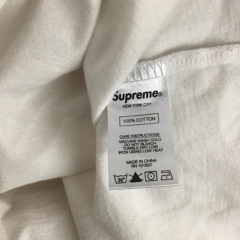 シュプリーム Supreme Tシャツ 半袖 18AW FloralLogoTee 半袖カットソー クルーネックカットソー M ロゴ、文字 白 / ホワイト /  メンズ USED 古着 中古 10126726