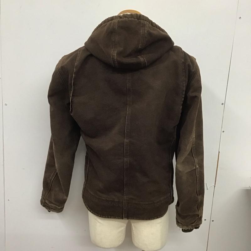 カーハート Carhartt ジャケット、上着 ジャケット、ブレザー ジップアップジャケット パーカージャケット アウター S ロゴ、文字 茶 / ブラウン /  メンズ USED 古着 中古 10126733
