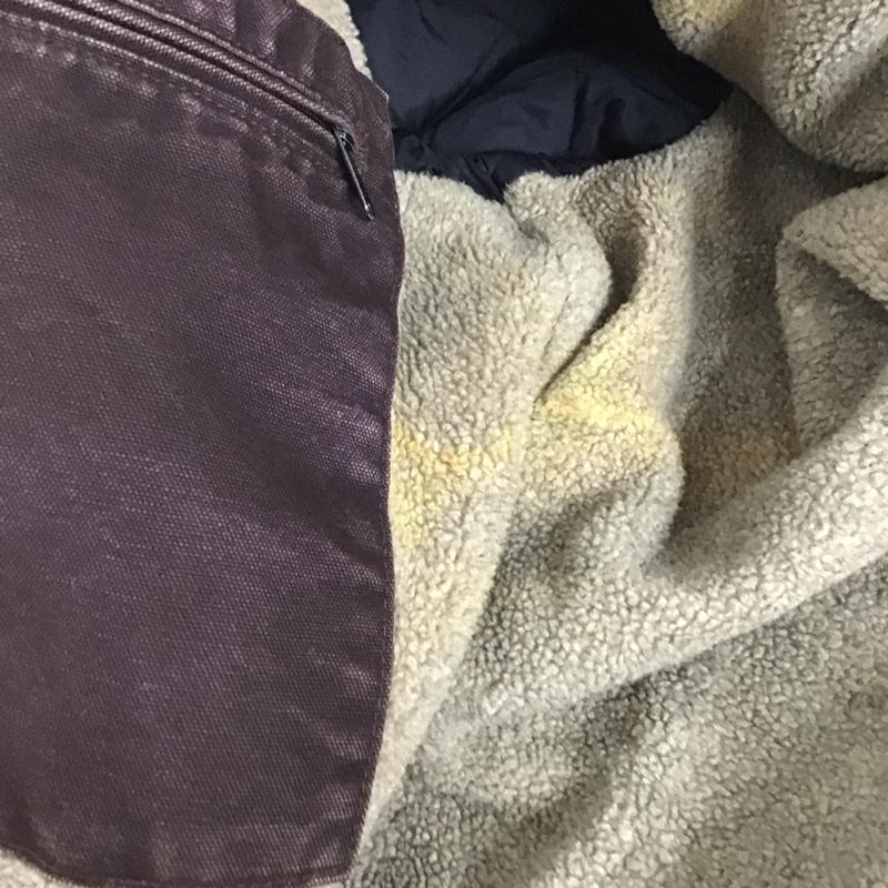 カーハート Carhartt ジャケット、上着 ジャケット、ブレザー ジップアップジャケット パーカージャケット アウター S ロゴ、文字 茶 / ブラウン /  メンズ USED 古着 中古 10126733