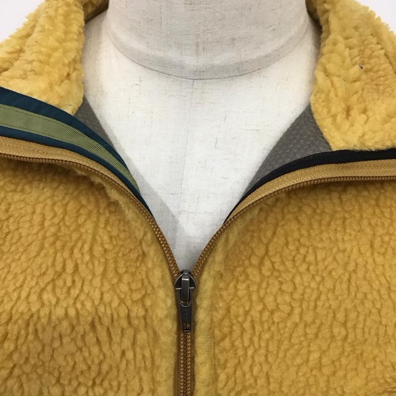 パタゴニア patagonia ジャケット、上着 ジャンパー、ブルゾン ジップアップジャケット アウター スタンドカラージャケット フリースジャケット M ロゴ、文字 黄 / イエロー /  メンズ USED 古着 中古 10126735