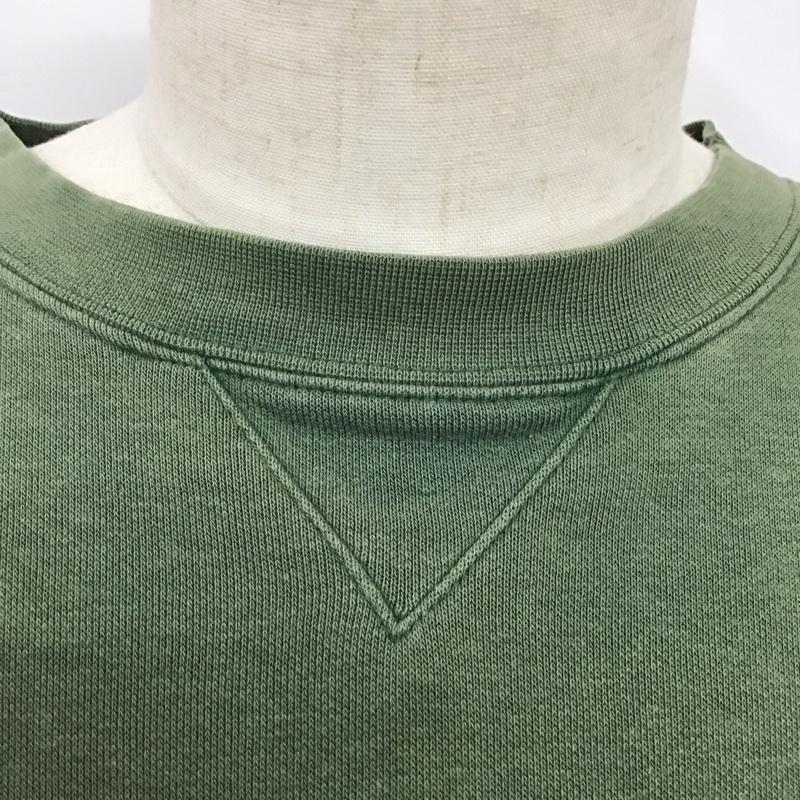 ナイキ NIKE トレーナー 長袖 長袖トレーナー スウェット クルーネック プルオーバー 00s フェード XL ロゴ、文字 カーキ / カーキ /  メンズ USED 古着 中古 10126736